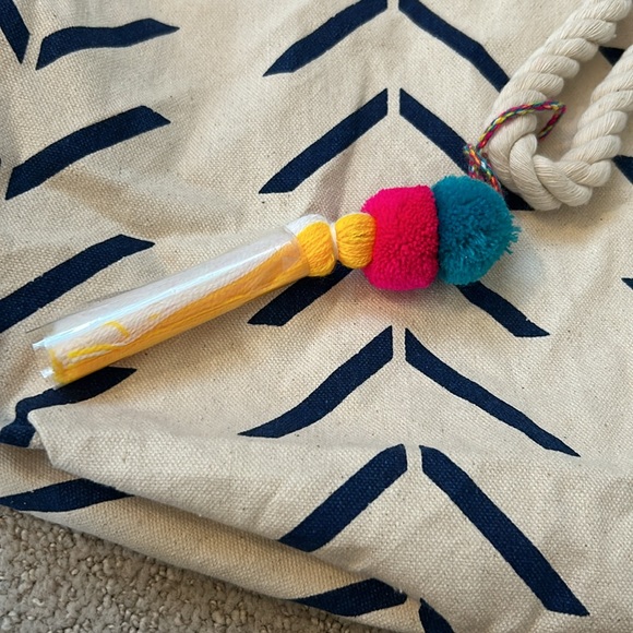 Ecolo canvas beach bag. 19.5” x 17” - Picture 3 of 8